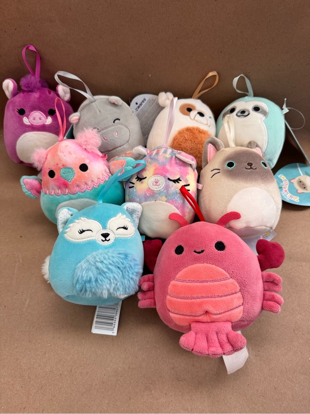 9 assorted 4” Squishmallows (5 NWT)